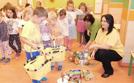 Koťata v projektu o zdravé výživě EDUKACE V MATEŘSKÝCH ŠKOLÁCH zaměřená na správnou výživu a pohyb