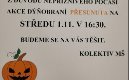 PŘESUNUTÍ AKCE