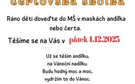 ANDĚLSKÁ A ČERTOVSKÁ ŠKOLK